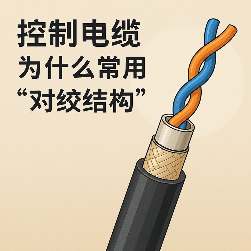 节造电缆为什么常用“对绞结构”？